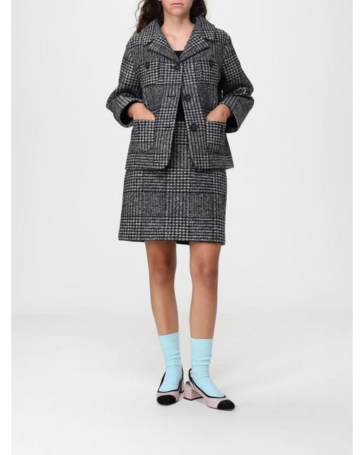 N°21 Gray Single-Breasted Prince Of Wales Check Blazer