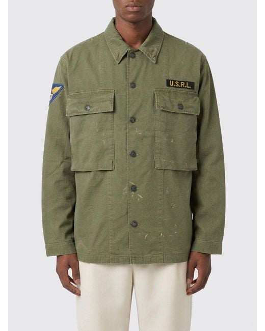 Polo Ralph Lauren Green Cotton Cargo Pocket Jacket for men