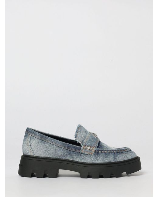 Marc Jacobs Gray Cotton The Faded Frankie Loafers