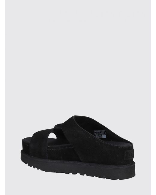 Ugg Black Goldenstar Hi Suede Sandal