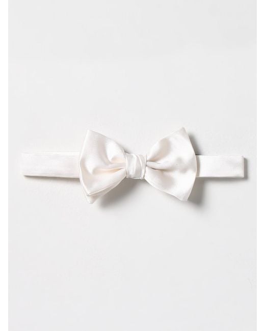 Emporio Armani White Bow Tie for men