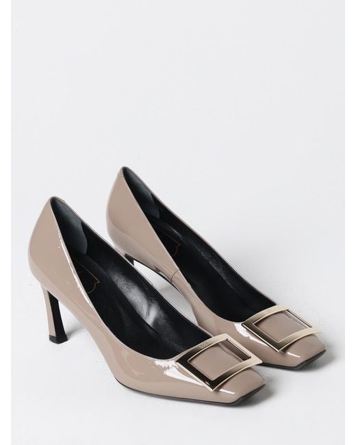 Roger Vivier White Belle Vivier Trompette Pumps