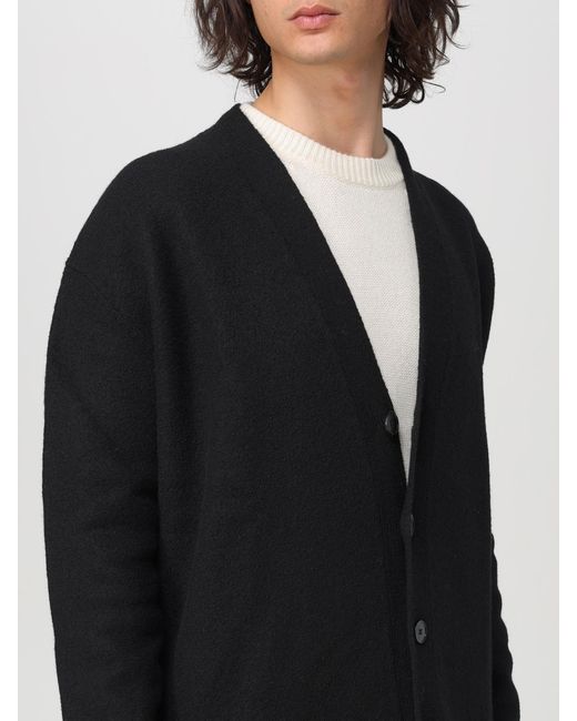 Cárdigan De Lana Jil Sander de hombre de color Black