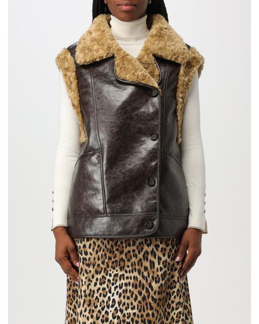Urbancode Gray Reversible Synthetic And Shearling Vest