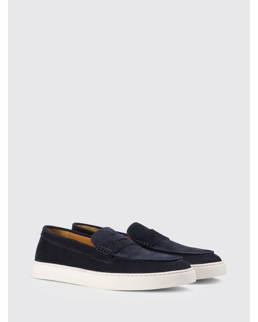 Doucal's White Suede Loafer for men