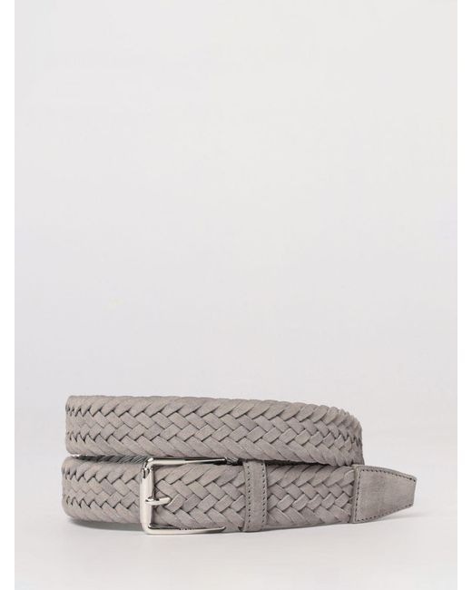 Tod's Gray Braided Suede Belt for men