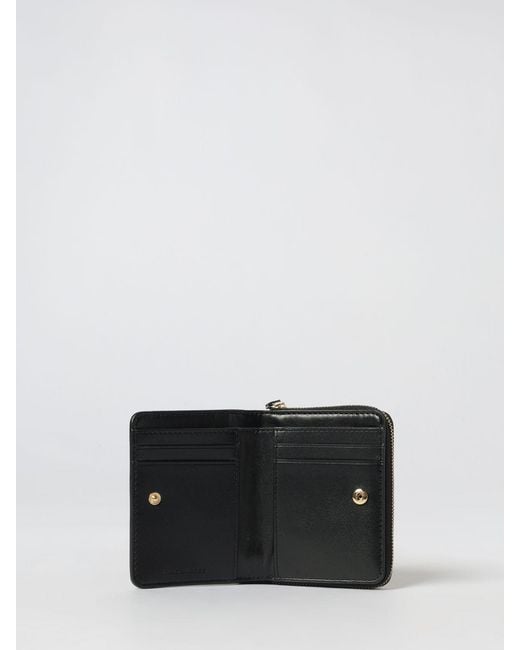 Marc Jacobs White The Mini Compact Grained Leather Wallet