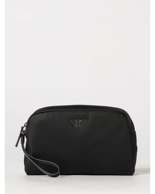 Emporio Armani Black Backpack for men