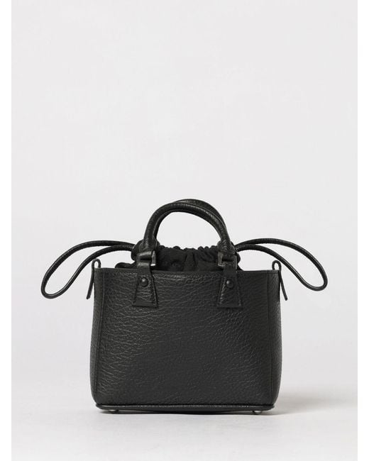 Maison Margiela Black 5Ac Mini Grained Leather Bag