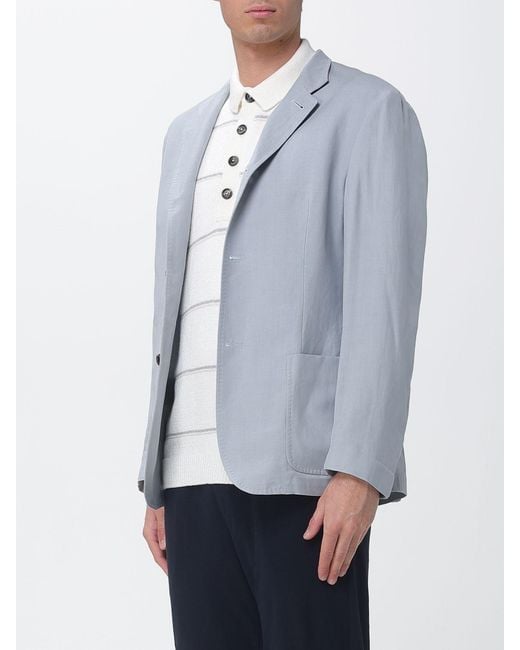 Eleventy Gray Single Breasted Blazer for men