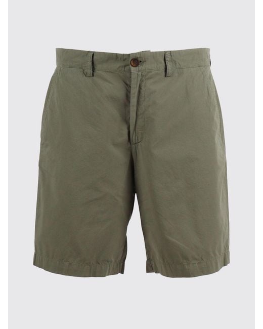Sebago Green Cotton Chino Shorts for men