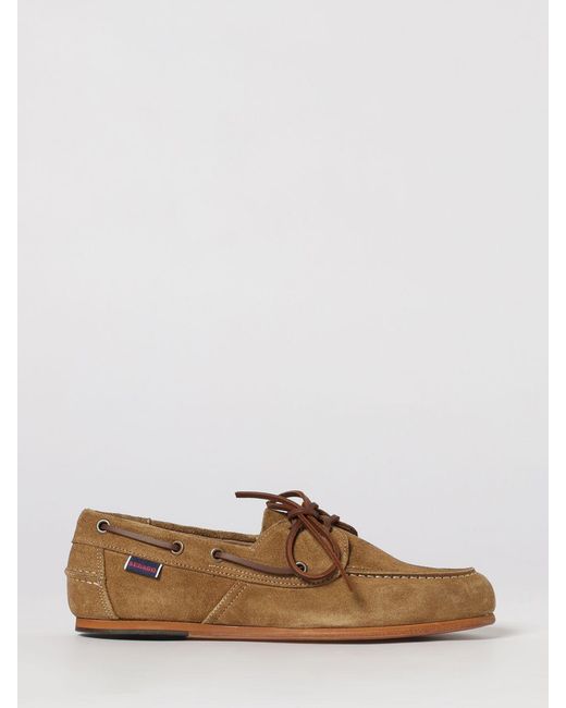 Sebago Brown Owen Suede Boat Loafers for men