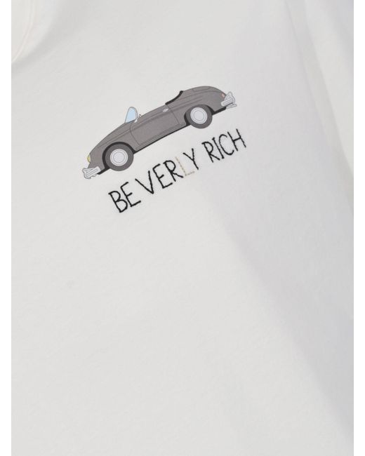 Mc2 Saint Barth White Cotton Crew Neck T-Shirt for men