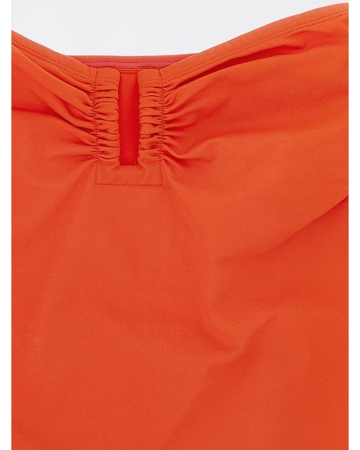 Eres Orange Nylon One-Piece Swimsuit