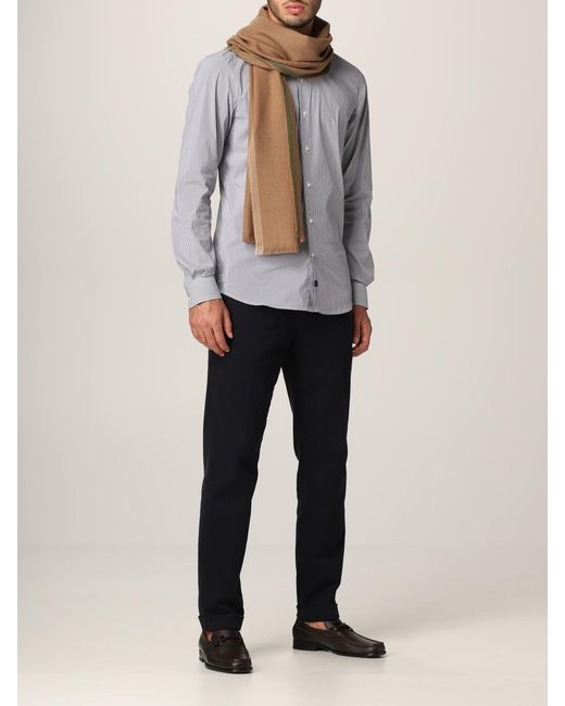 Écharpe Homme Fay pour homme en coloris Blue