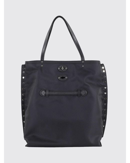 Zanellato Blue A'Spasso Medium Fabric Bag