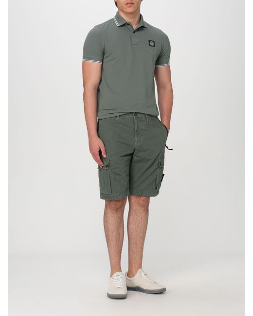 Stone Island Green Polo Shirt for men