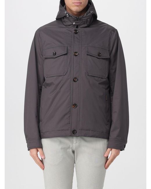 Moorer Gray Jacket With Bib for men