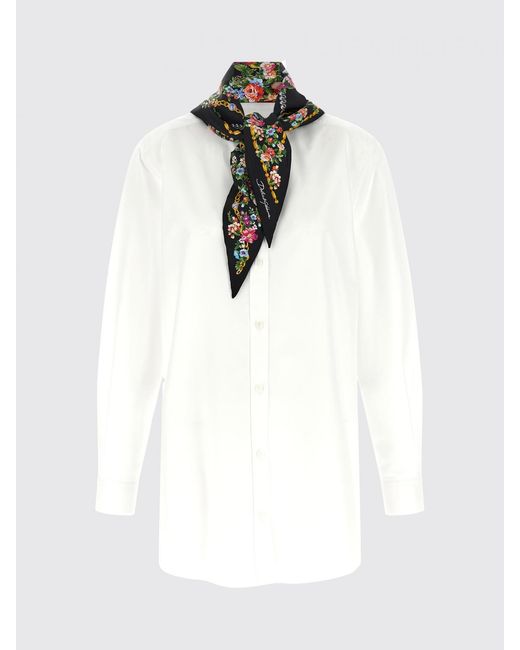Dolce & Gabbana White Dolce &Amp Gabbana Cotton And Silk Shirt