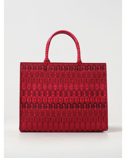 Furla Red Tote Bags