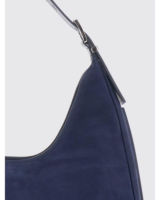 Michael Kors Blue Nolita Large Nubuck Hobo Shoulder Bag