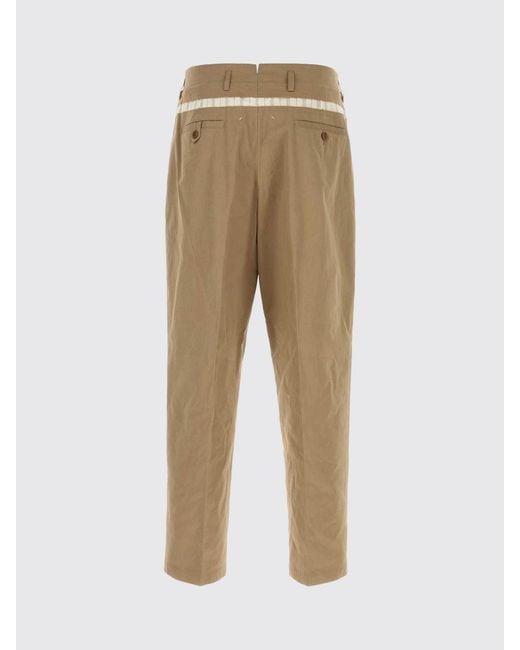 Maison Margiela Natural Cotton Chino Trousers for men
