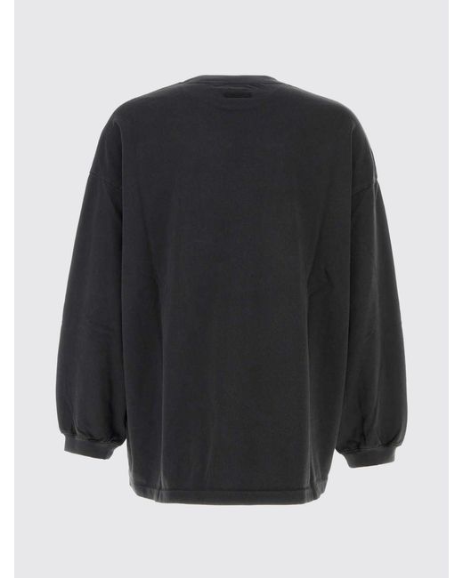 Fear Of God Gray Cotton Crewneck Jumper With Logo And Dropped Shoulders for men
