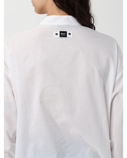 Blauer White Poplin Shirt