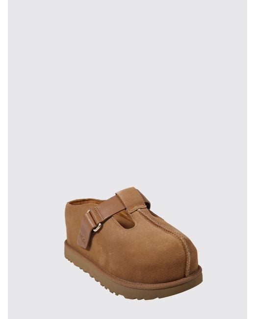 Ugg Brown Goldenstar Hi Suede Sabots