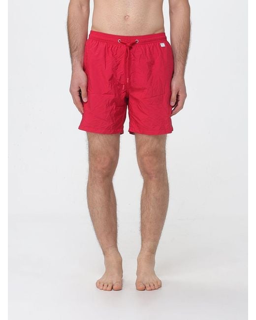 Mc2 Saint Barth Red Boxer Swim Shorts for men