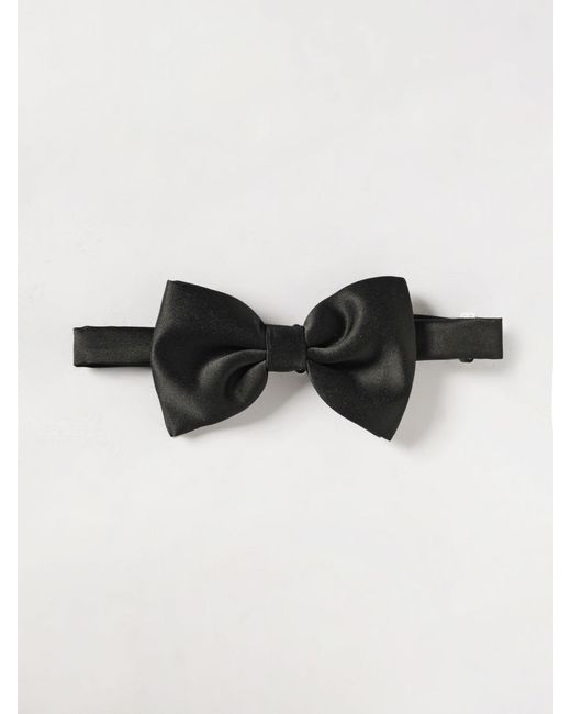 Tagliatore Black Silk Bow Tie for men