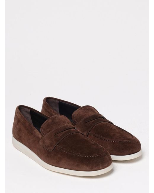 Church's Brown Saddle Suede Loafers for men