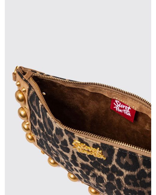 Secret Pon-pon Black Shoulder Bag