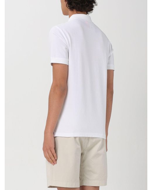Sun 68 White Polo Shirt for men