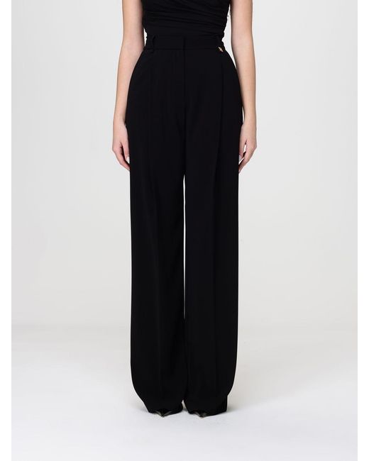 Elisabetta Franchi Black Crêpe Classic Trousers