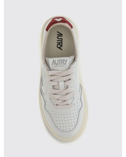 Autry White Medalist Low Sneakers