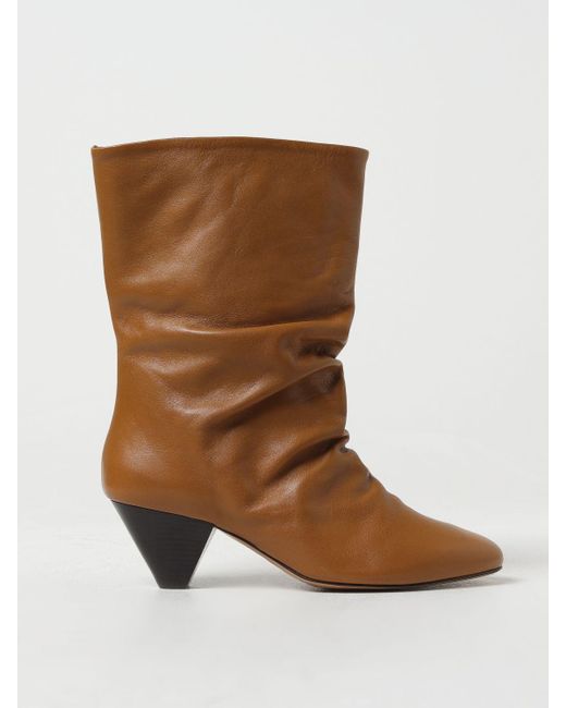 Isabel Marant Brown Flat Ankle Boots