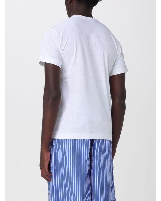 COMME DES GARÇONS PLAY White Comme Des GarÇ Ons Play Printed Cotton T-Shirt for men