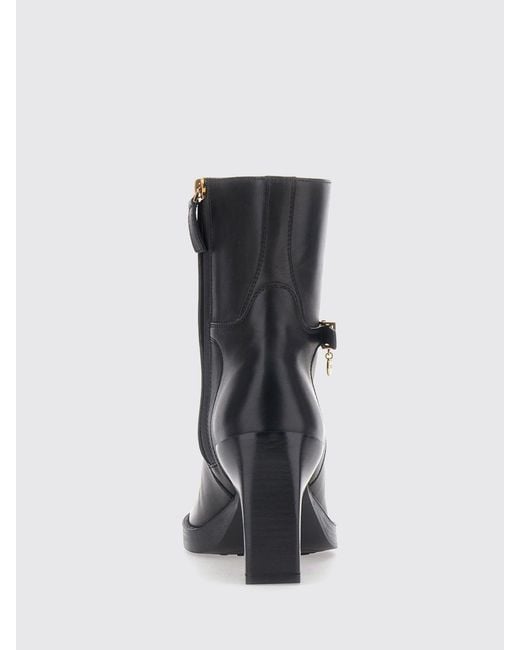 Tod's Black Flat Ankle Boot