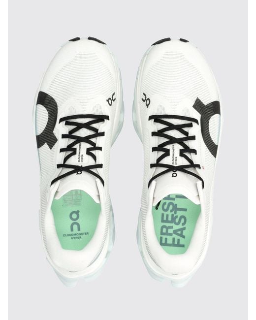 On Shoes White Cloudmonster 3 Hyper Sneakers for men