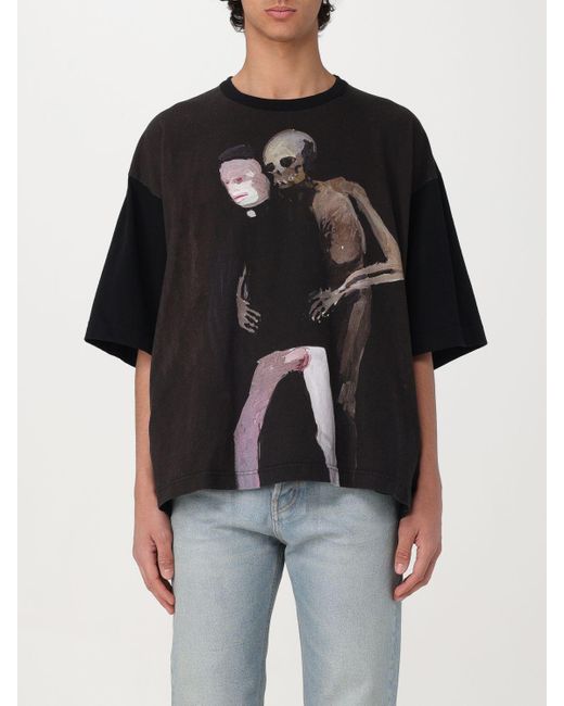 T-shirt in cotone con stampa di Undercover in Black da Uomo