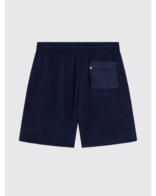 Aspesi Blue Cotton Sport Shorts for men