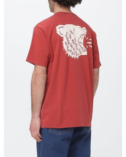 Filson Red Printed Cotton T-Shirt for men