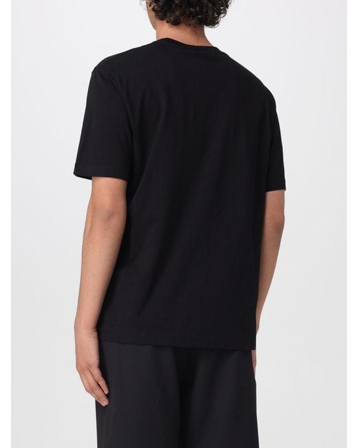 Just Cavalli Black Cotton T-Shirt With Logo for men