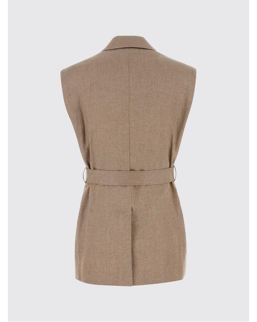 Brunello Cucinelli Natural Linen Blend Vest