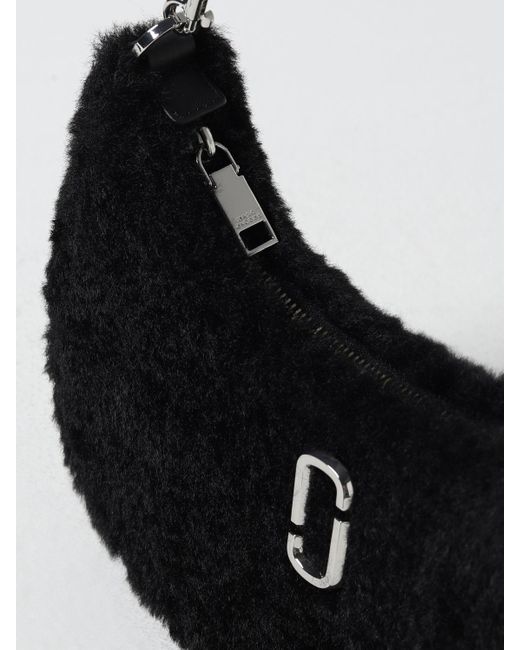 Borsa The Teddy Curve Bag in pelliccia sintetica di Marc Jacobs in Black
