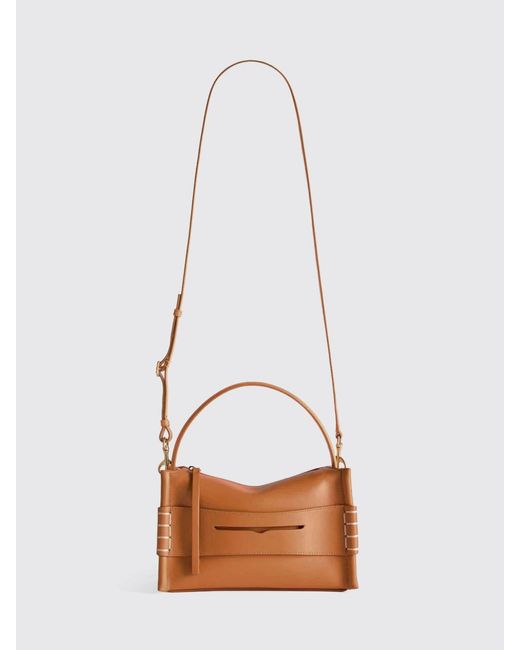 J.W. Anderson Brown Loafer Leather Bag