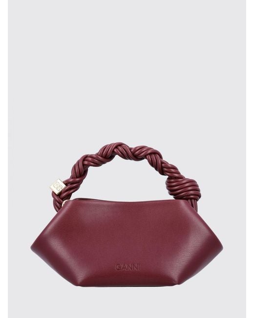 Ganni Purple Handbag