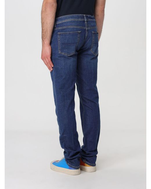 Jeans Re-hash de hombre de color Blue