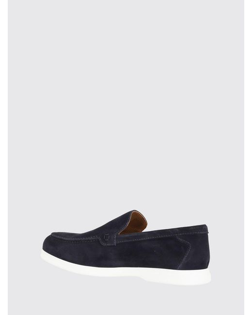 Doucal's Blue Adler Suede Loafers for men